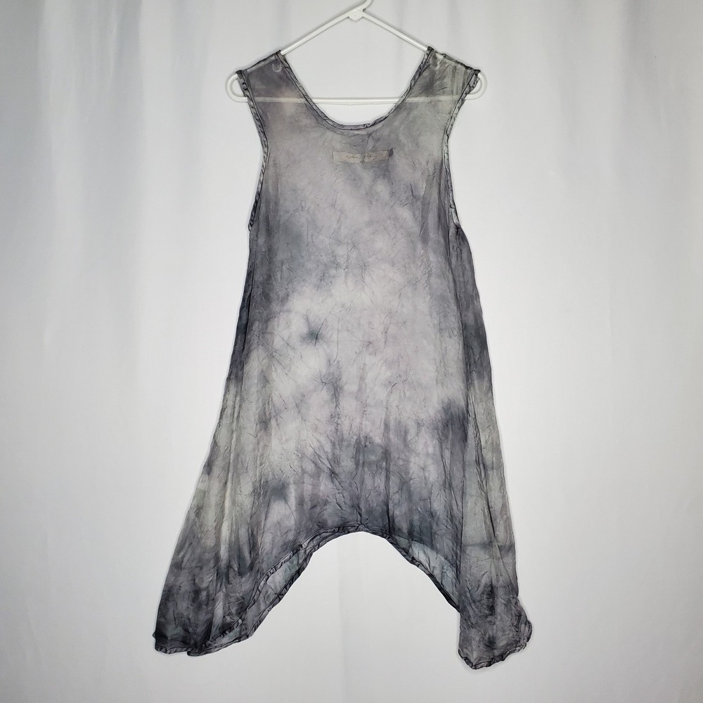 Cynthia Ashby Sheer Tunic Tank Womens Small‎ Asymmetric Ethereal Fairy Whimsy